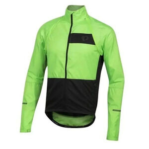 PEARL IZUMI size Small Men's Elite Escape Convertible Cycling Jacket Green/Black